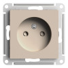 Розетка силовая Systeme Electric AtlasDesign со шторками, без заземления, 16А, песочный фото 2 — Multielectrika