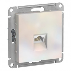 Розетка Schneider Electric Atlas Design RJ-45 кат. 6a, жемчуг &mdash; Multielectrika