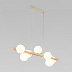 Подвесной светильник со стеклянными плафонами 5905 Estera Wood &mdash; Multielectrika