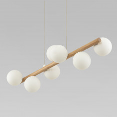 Подвесной светильник со стеклянными плафонами 5905 Estera Wood &mdash; Multielectrika