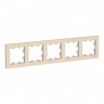 Рамка Schneider Electric Atlas Design на 5 постов, бежевая