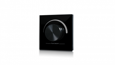 W-DIM (B) Радио панель встраиваемая в стену с валкодером на 1 зону. Черная — Multielectrika