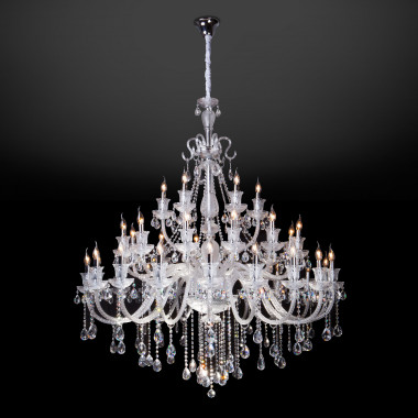 Подвесная люстра с хрусталем 336 хром — Multielectrika