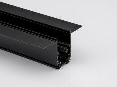 SY-LINK-20T2-2.5-BL, шинопровод встраиваемый глубокий под шпаклевку, 48В, черный, 2.5м &mdash; Multielectrika