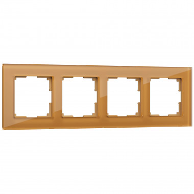 Рамка на 4 поста (бронзовый) WL01-Frame-04 — Multielectrika