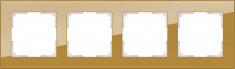 Рамка на 4 поста (бронзовый) WL01-Frame-04 &mdash; Multielectrika