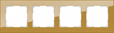 Рамка на 4 поста (бронзовый) WL01-Frame-04 — Multielectrika