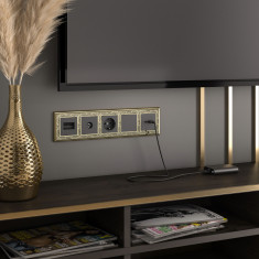 Розетка двойная Ethernet RJ-45 (черный матовый) W1182208 &mdash; Multielectrika