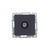 Розетка TV проходная IEK Brite РТВ10-0-БрГ графит фото 2 — Multielectrika