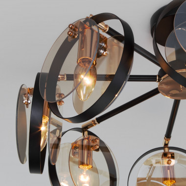 Потолочный светильник в стиле лофт 70121/8 черный — Multielectrika