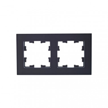 Рамка на 2 поста IEK Brite РУ-2-2-БрСе стекло серый — Multielectrika