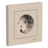 Розетка силовая Systeme Electric AtlasDesign со шторками, в сборе, 16А, песочный фото 1 — Multielectrika