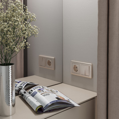 Розетка с заземлением (шампань рифленый) W1171010 &mdash; Multielectrika