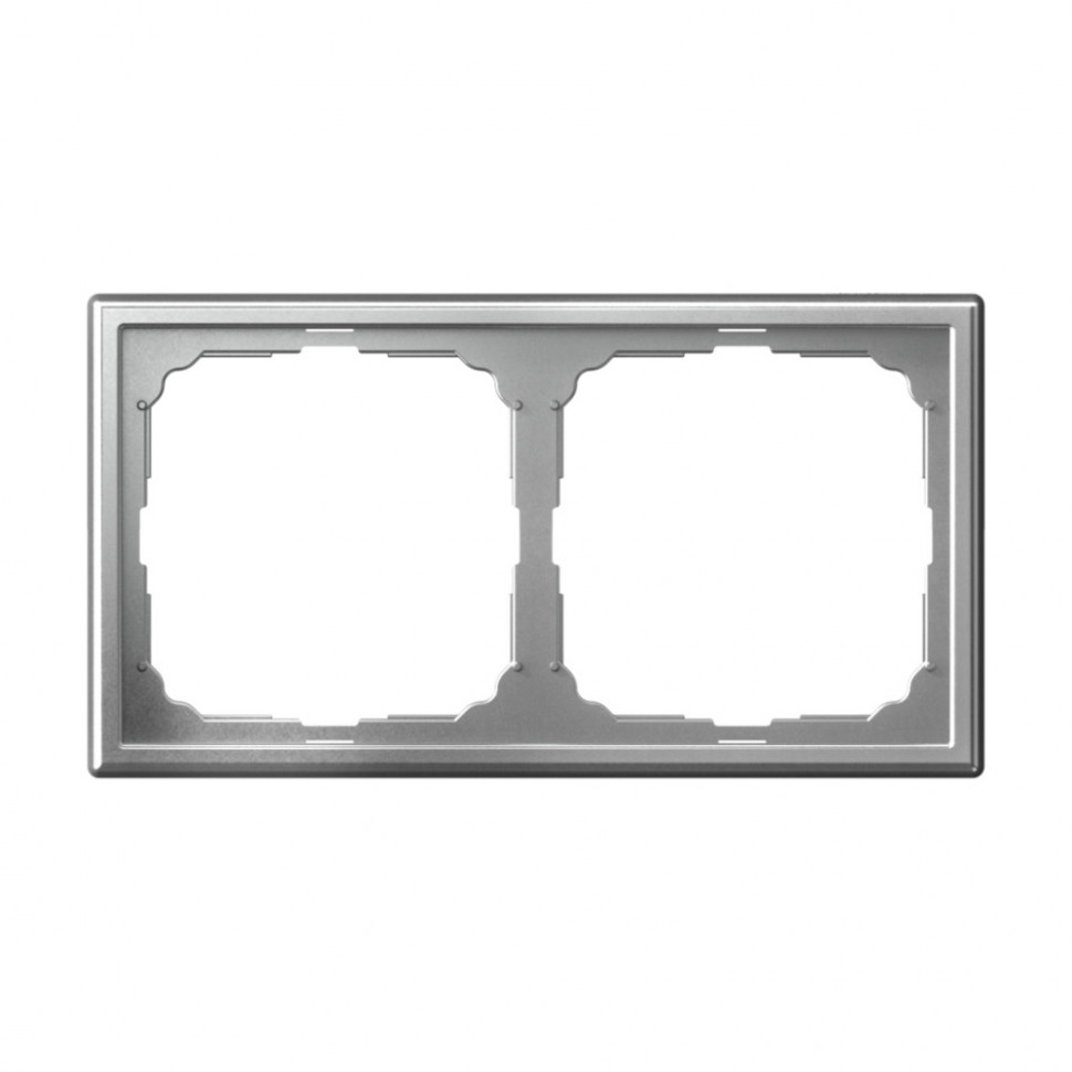 Рамка на 2 поста Systeme Electric ArtGallery универсальная, алюминий фото 1 — Multielectrika