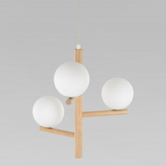 Подвесной светильник со стеклянными плафонами 6799 Estera Wood &mdash; Multielectrika