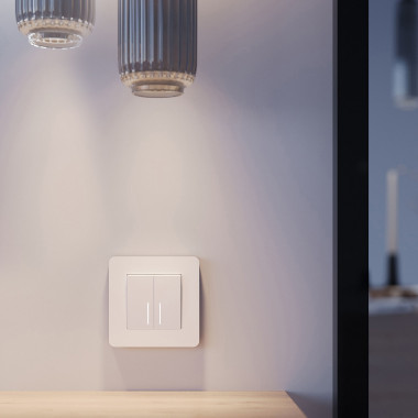 Рамка из поликарбоната на 1 пост Split белый/черный, soft-touch W0013068 &mdash; Multielectrika