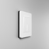 Рамка из поликарбоната на 1 пост Split белый/черный, soft-touch W0013068 фото 5 &mdash; Multielectrika
