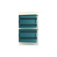 Распределительный шкаф ABB Mistral41, 72 мод., IP41, навесной, термопласт, зеленая дверь, 1SPE007717F1121 &mdash; Multielectrika