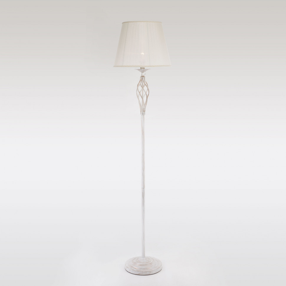 Торшер с абажуром белый с золотом 01003/1 белый с золотом фото 1 — Multielectrika