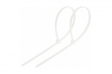 Стяжка кабельная нейлоновая Rexant 250x4,8мм, белая (100 шт/уп) — Multielectrika