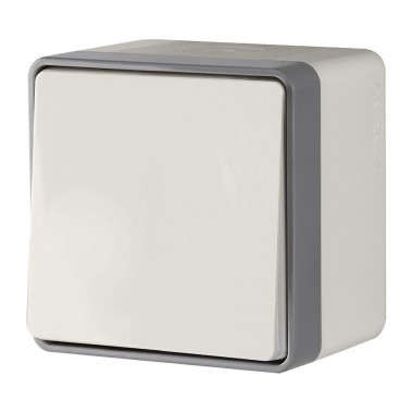 Выключатель одноклавишный влагозащищенный Gallant слоновая кость W5010203 — Multielectrika