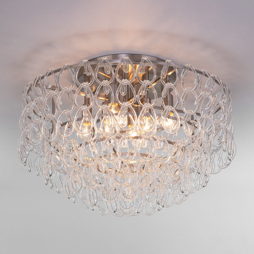 Умный потолочный светильник с фактурным стеклом 380/8 фото 1 — Multielectrika