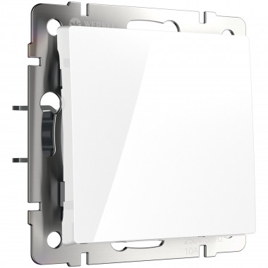 Выключатель одноклавишный проходной (белый) W1112001 — Multielectrika