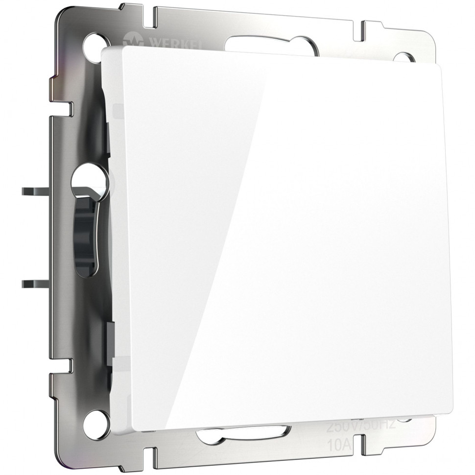 Выключатель одноклавишный проходной (белый) W1112001 фото 1 &mdash; Multielectrika