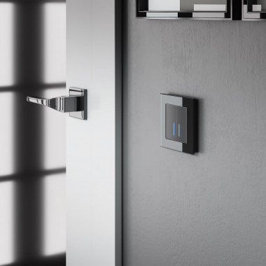 Умный сенсорный выключатель двухклавишный (черный матовый) W4520608 — Multielectrika