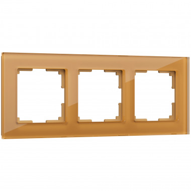 Рамка на 3 поста (бронзовый) WL01-Frame-03 — Multielectrika