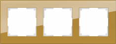 Рамка на 3 поста (бронзовый) WL01-Frame-03 &mdash; Multielectrika