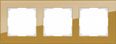 Рамка на 3 поста (бронзовый) WL01-Frame-03 — Multielectrika