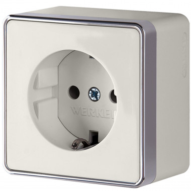 Розетка с заземлением Gallant слоновая кость W5071003 &mdash; Multielectrika