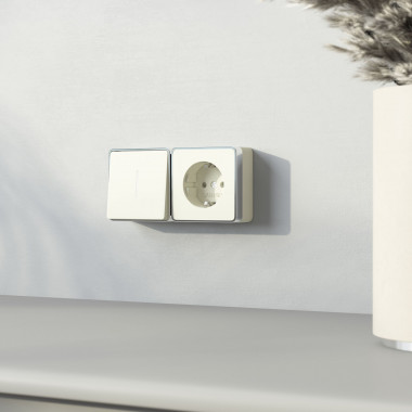 Розетка с заземлением Gallant слоновая кость W5071003 &mdash; Multielectrika