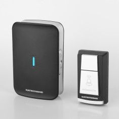 Звонок беспроводной WL 36M IP44 черный DBQ19M WL 36M IP44 черный &mdash; Multielectrika