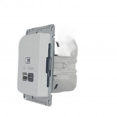 Розетка USB A+C, 45W, Fast Charge (QC.PD) Белый AtlasDesign ATN000129  &mdash; Multielectrika