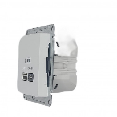 Розетка USB A+C, 45W, Fast Charge (QC.PD) Белый AtlasDesign ATN000129  — Multielectrika