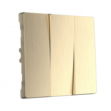 Набор клавиш для выключателя трехклавишного (шампань рифленый) W1139010 — Multielectrika