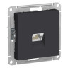 Розетка Schneider Electric Atlas Design RJ-45 кат. 6a, карбон