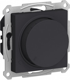 Светорегулятор поворотно-нажимной Schneider Electric Atlas Design 630 Вт, карбон &mdash; Multielectrika