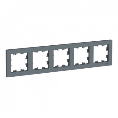 Рамка Schneider Electric Atlas Design на 5 постов, грифель — Multielectrika