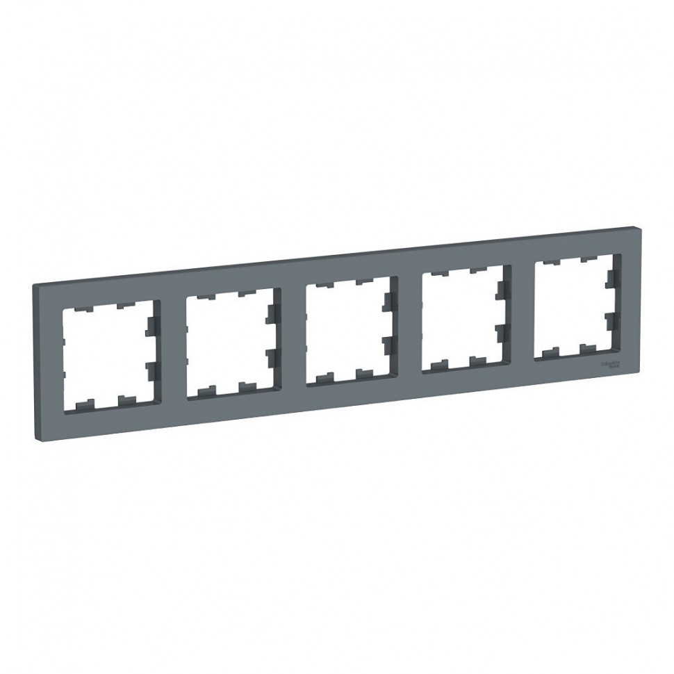 Рамка Schneider Electric Atlas Design на 5 постов, грифель фото 1 — Multielectrika