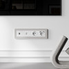 Рамка из поликарбоната на 4 поста Split дымчатый/белый, soft-touch W0043067 фото 3 &mdash; Multielectrika