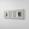 Рамка из поликарбоната на 4 поста Split дымчатый/белый, soft-touch W0043067 фото 9 &mdash; Multielectrika