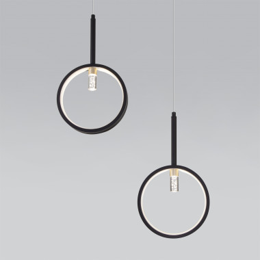 Подвесной светодиодный светильник с пультом управления 90249/3 черный — Multielectrika