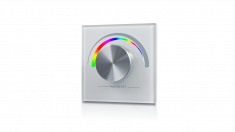 W-RGB (W) Радио панель встраиваемая в стену с валкодером на 1 зону  для RGB ленты. Белая &mdash; Multielectrika