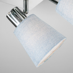 Потолочный светильник с абажурами 20080/4 хром/голубой &mdash; Multielectrika