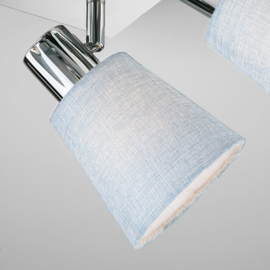 Потолочный светильник с абажурами 20080/4 хром/голубой &mdash; Multielectrika