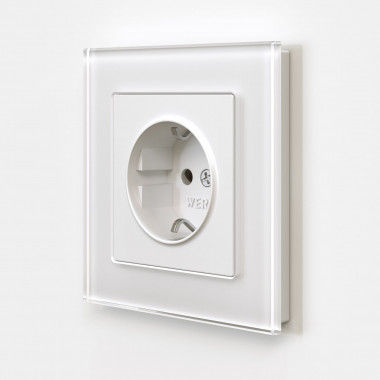 Розетка с заземлением (белый матовый) W1171061 &mdash; Multielectrika