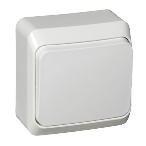Переключатель одноклавишный 10АХ белый Schneider Electric Этюд BA10-004B — Multielectrika